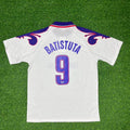 1995/96 Gabriel Batistuta Fiorentina White Retro Football Jersey – Back View