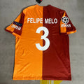 2013/14 Felipe Melo 3 Galatasaray Retro Formasi Home Football Jersey – Back View