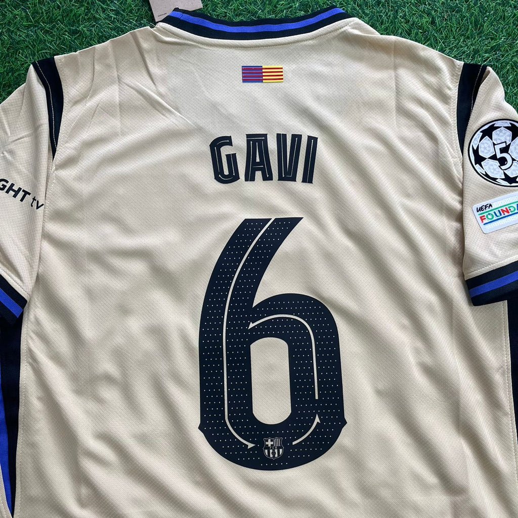 2026 Gavi Barcelona Away Football Jersey – Front View