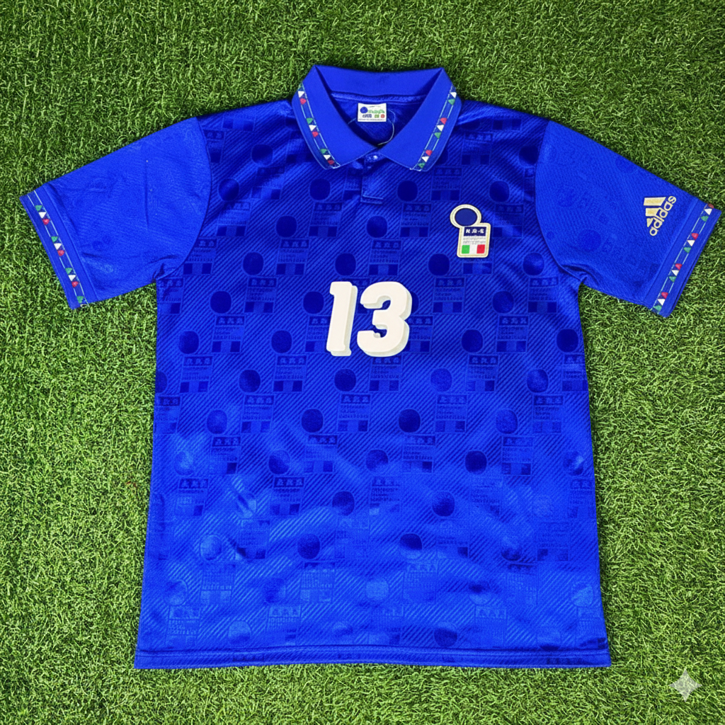Italy Retro Jersey – Antonio Benarrivo 1994 World Cup – Front View