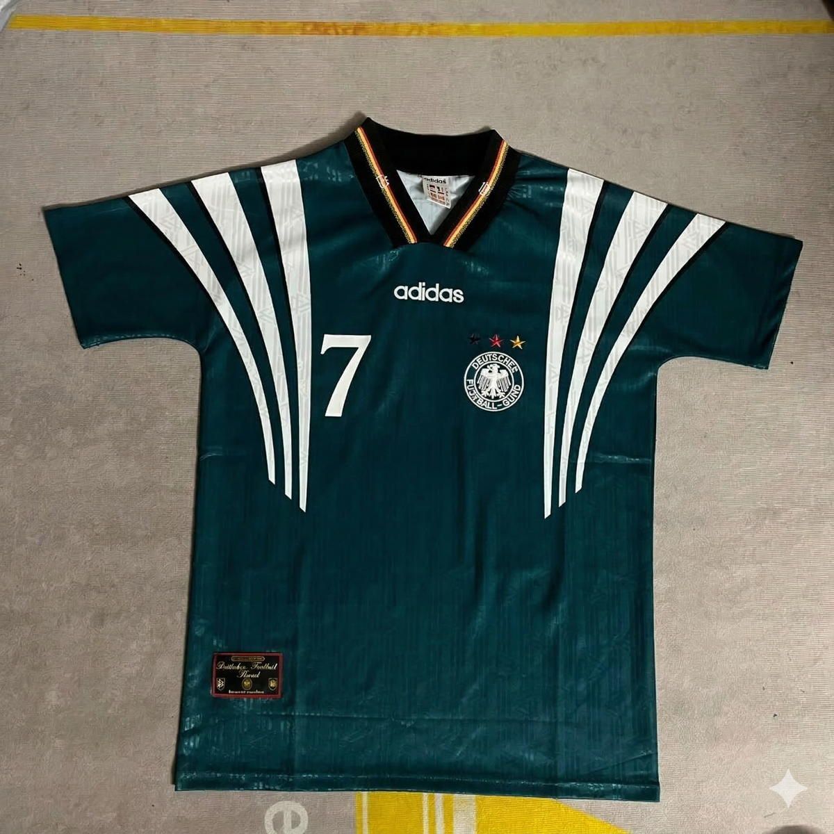 Germany Deutschland EURO 1996 Retro Jersey – Andreas Möller – Front View