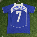 Brazil 2004 Blue Retro Football Jersey – Adriano – Back View