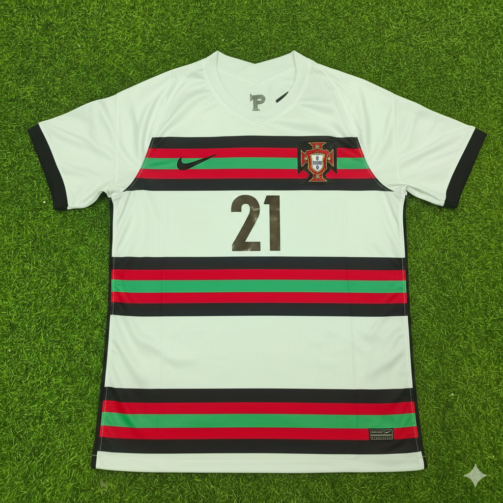 Portugal EURO 2020 Retro Away Football Jersey – Front View