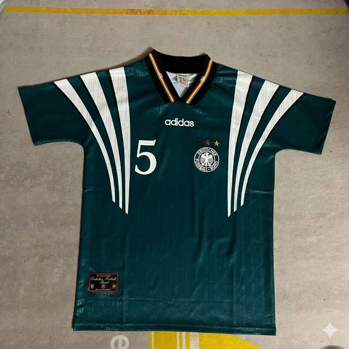 1996 Germany EURO Thomas Helmer Deutschland Retro Football Jersey – Front View