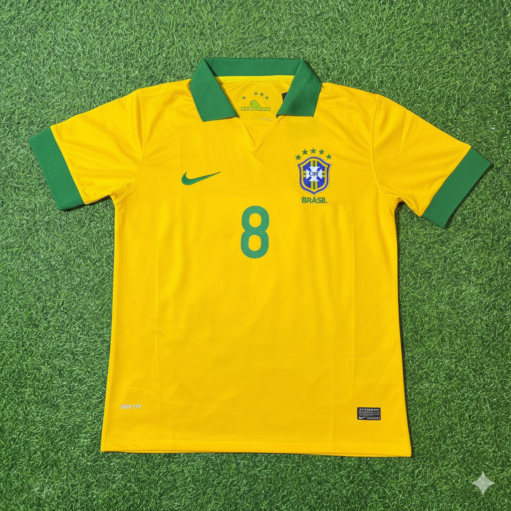 Didi Brazil Retro Football Jersey – Front View