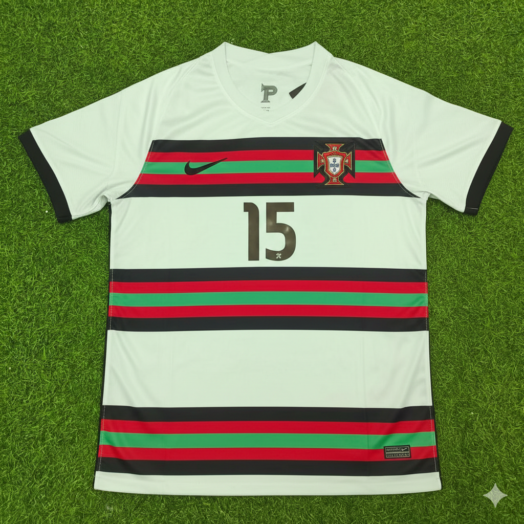 Portugal EURO 2020 Retro Away Football Jersey – Rafa Silva – Front View