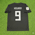 Argentina 2018 World Cup Black Retro Football Jersey – Gonzalo Higuain – Back View