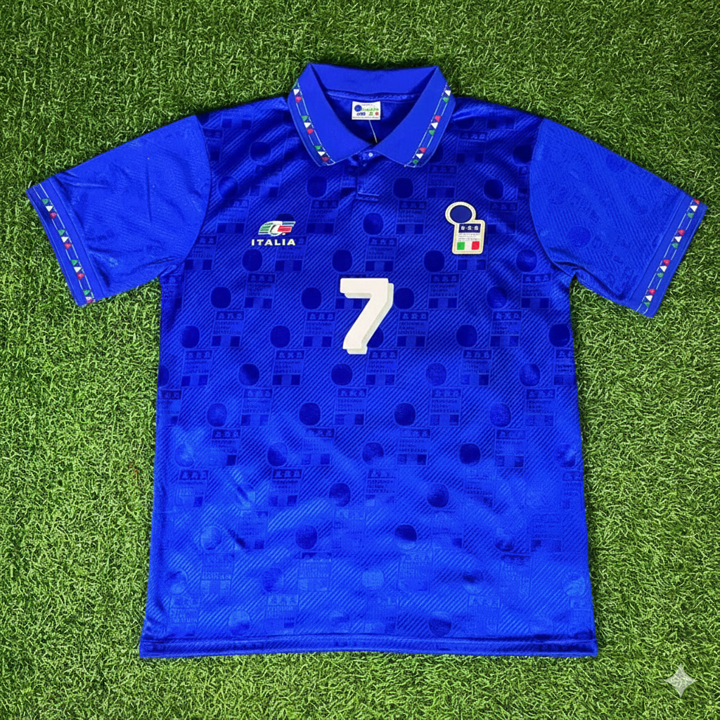 Italy Retro Jersey – Roberto Donadoni 1994 World Cup – Front View