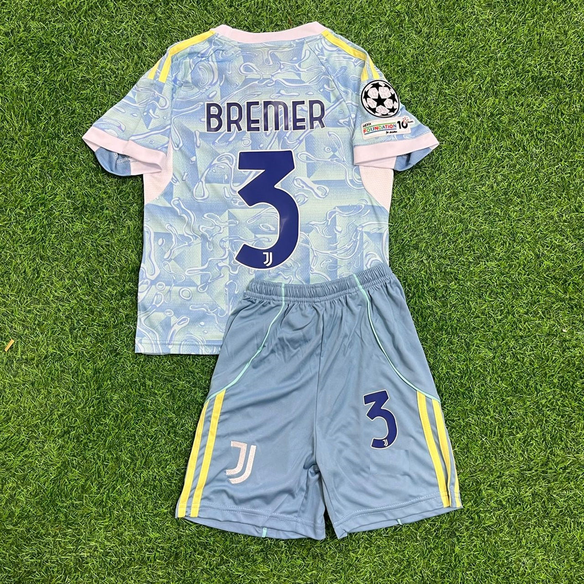 Gleison Bremer Juventus New Season 2026 Kids Jersey – Back View