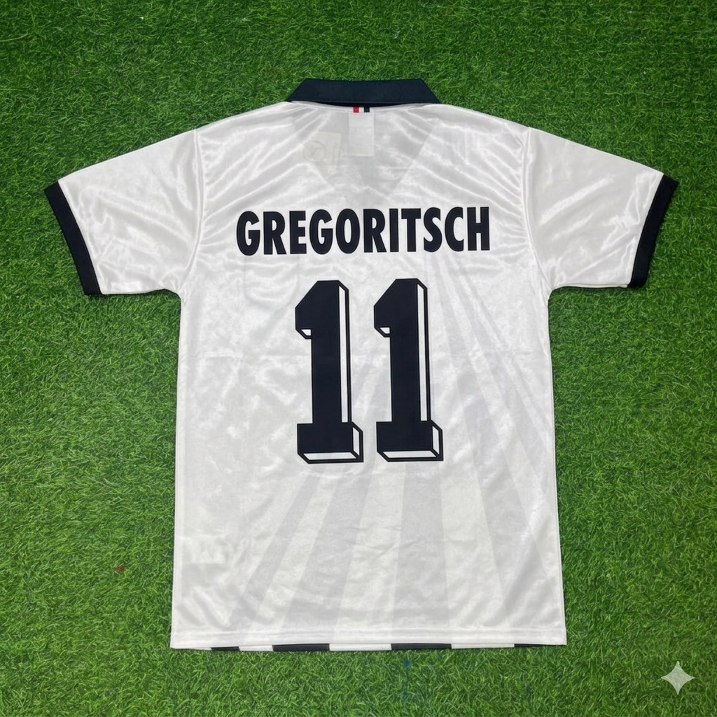 Michael Gregoritsch Austria White Retro Football Jersey – Back View