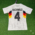 Guido Buchwald #4 Germany Deutschland Special Edition Football Jersey – Back View