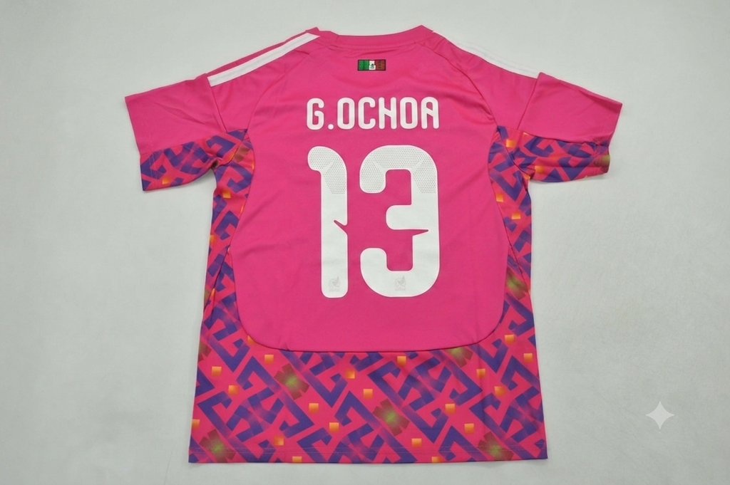 2026 Mexico World Cup Guillermo Ochoa Goalkeeper Home White Football Jersey – Back View