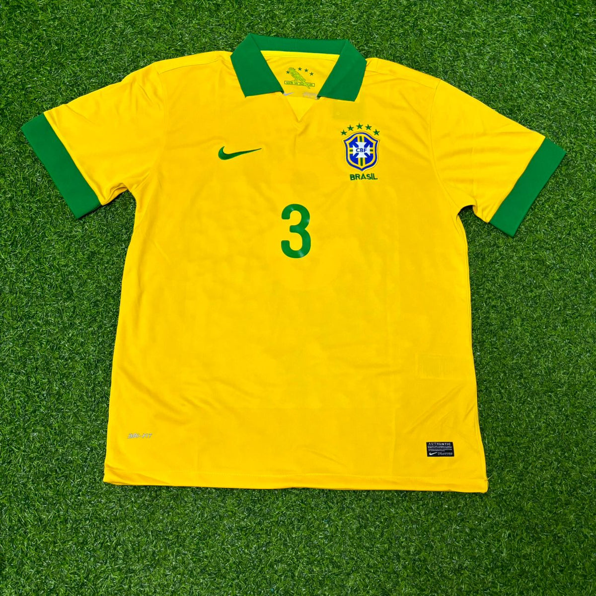 Lucio Brazil Retro Football Jersey – Front View