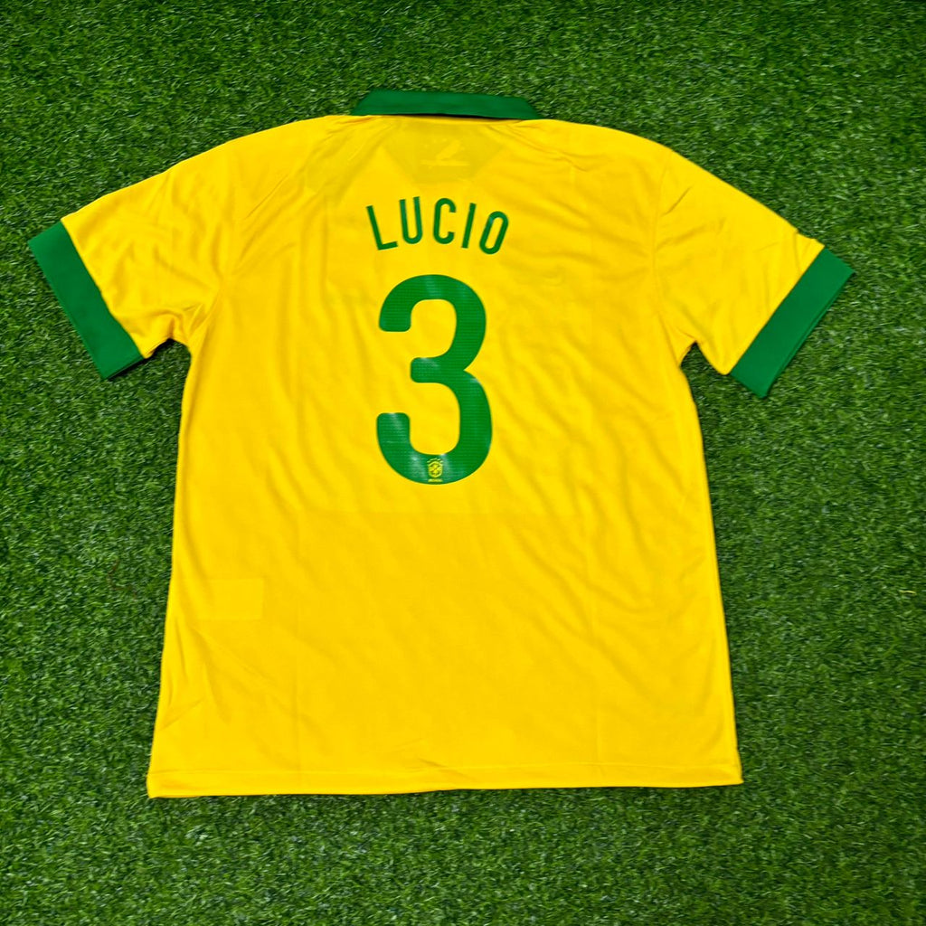 Lucio Brazil Retro Football Jersey – Back View