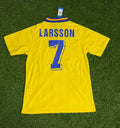 1994 Sweden World Cup Henrik Larsson Football Jersey – Back View