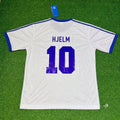 Ari Hjelm Finland Home Retro Football Shirt Jalkapallopaita – Back View