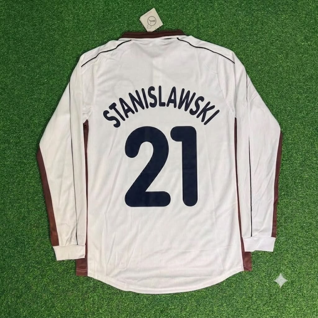1999/00 Holger Stanislawski FC St. Pauli Long Sleeve Home Retro Football Jersey – Back View