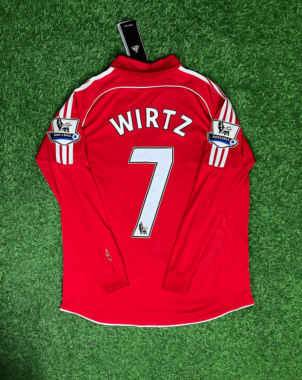 2007/08 Florian Wirtz Liverpool Red Retro Football Jersey – Back View