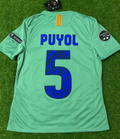 2011/12 Carles Puyol 5 - Barcelona Blue Red Home Retro Football Jersey – Back View