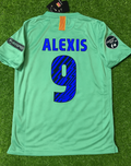 2011/12 Alexis Sanchez 9 - Barcelona Blue Red Home Retro Football Jersey – Back View