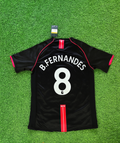 Bruno Fernandes Manchester United 2007-2008 Black Retro Jersey – Back View