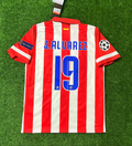 Julian Alvarez 19 Atlético Madrid Home 2013/14 Jersey Red and White Retro Kit Jersey – Back View