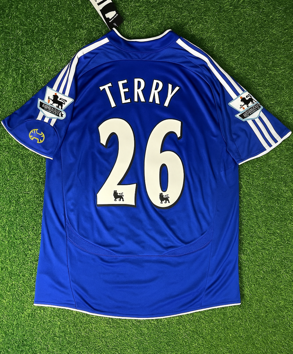 2006 John Terry Chelsea 2008 Season Retro Football Jersey – Back View