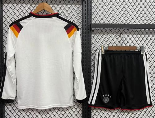 2026 Germany World Cup Long Sleeve Home Kids Football Jersey – Front View