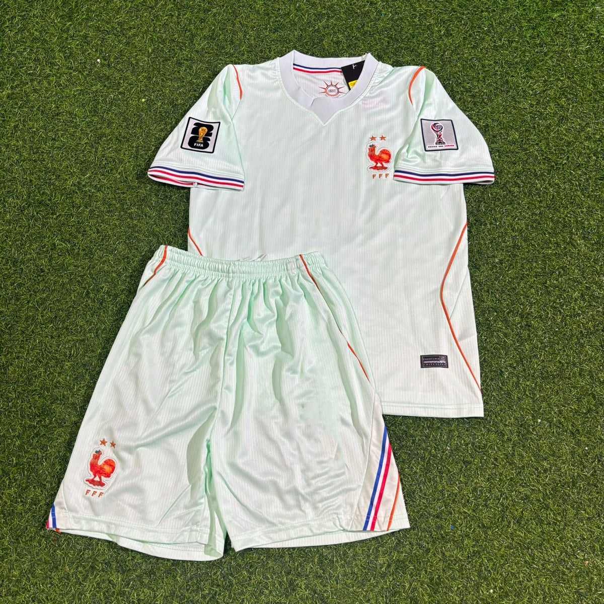 2026 France World Cup Rayan Cherki #24 Kids Away Football Jersey – Front View