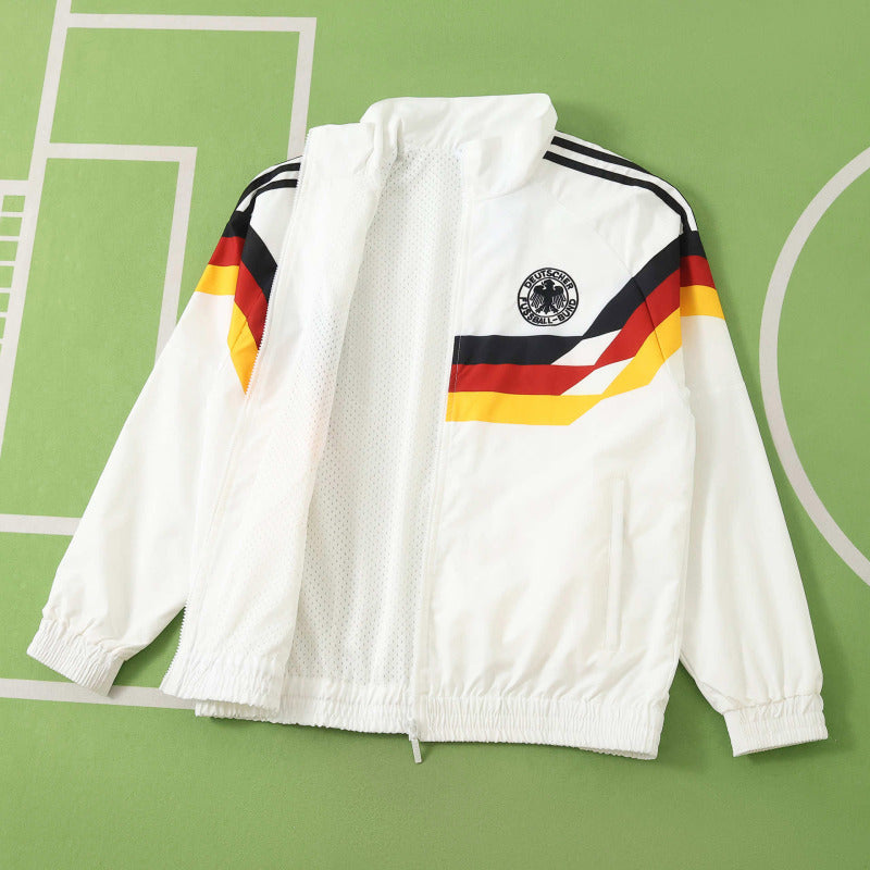 1990 Germany Deutschland Retro Windbreaker Jersey – Front View