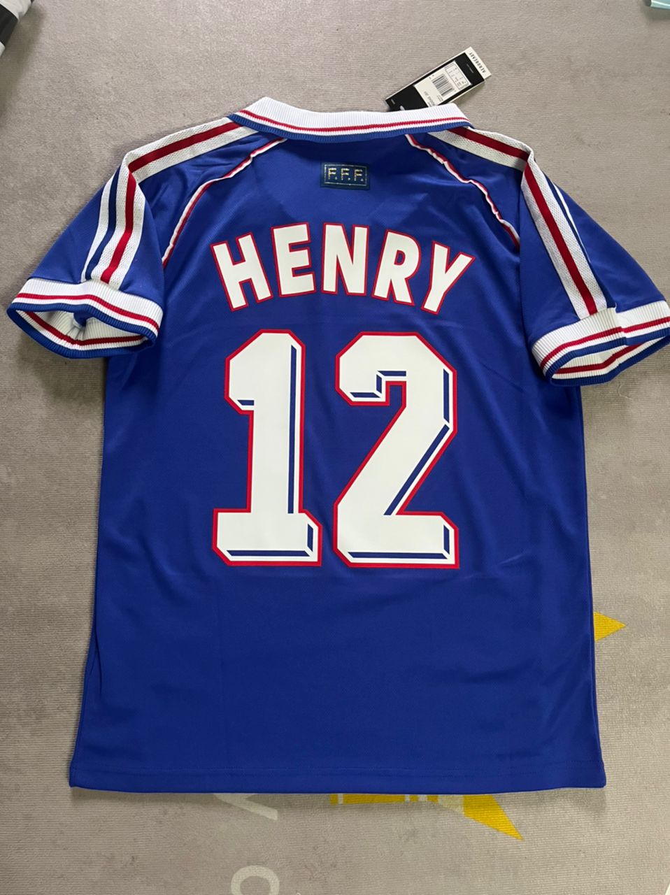 Thierry Henry France 1998 World Cup Retro Football Jersey – Detailed View