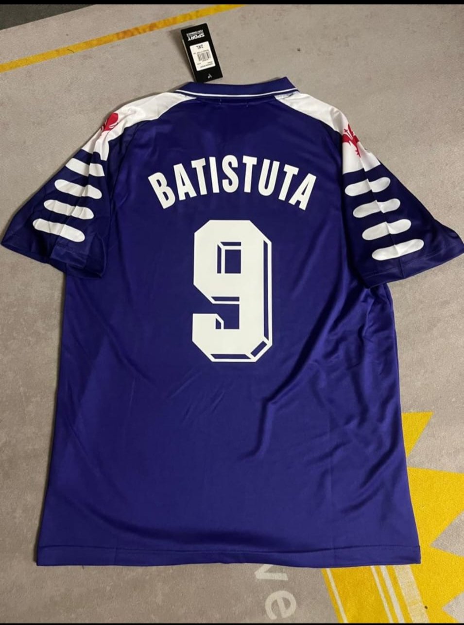 Gabriel Batistuta 9 Fiorentina 1998 Retro Purple Kit Jersey – 4