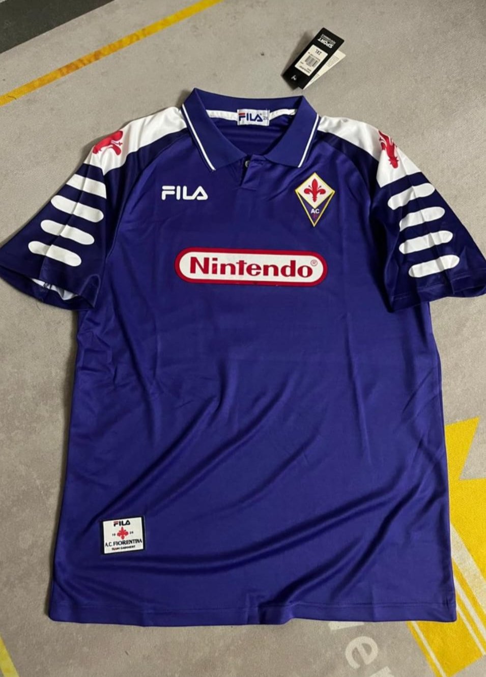 Gabriel Batistuta 9 Fiorentina 1998 Retro Purple Kit Jersey – 5