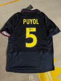 2002 Carles Puyol Barcelona Retro 2003 Season Retro Football Jersey – Back View
