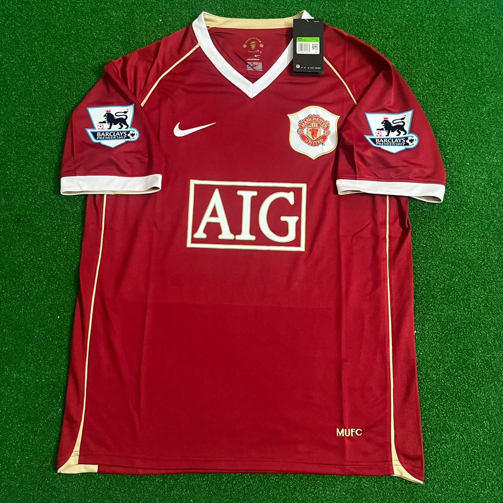 Nemanja Vidic Manchester United 2006/07 Red Kit Jersey – 5