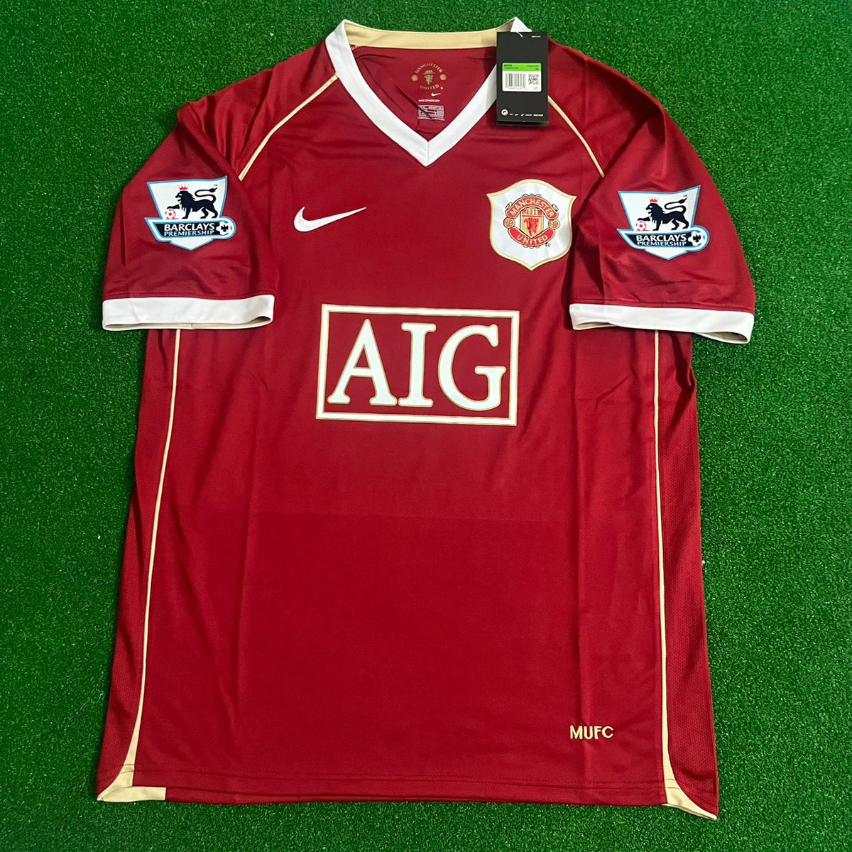 Nemanja Vidic Manchester United 2006/07 Red Kit Jersey – 5