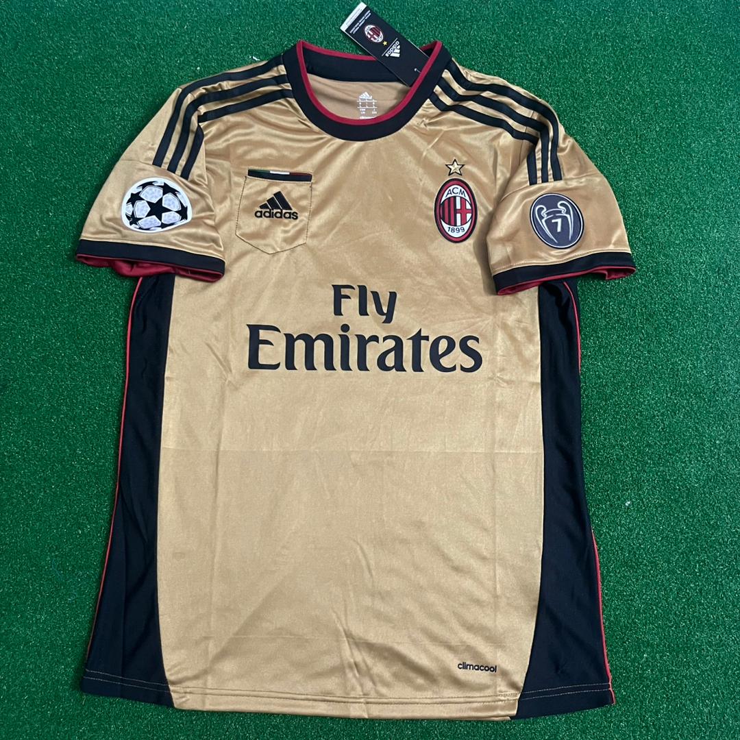 Kaká Leite 22 - AC Milan 2013/2014 Red Black Retro Jersey – Detailed View