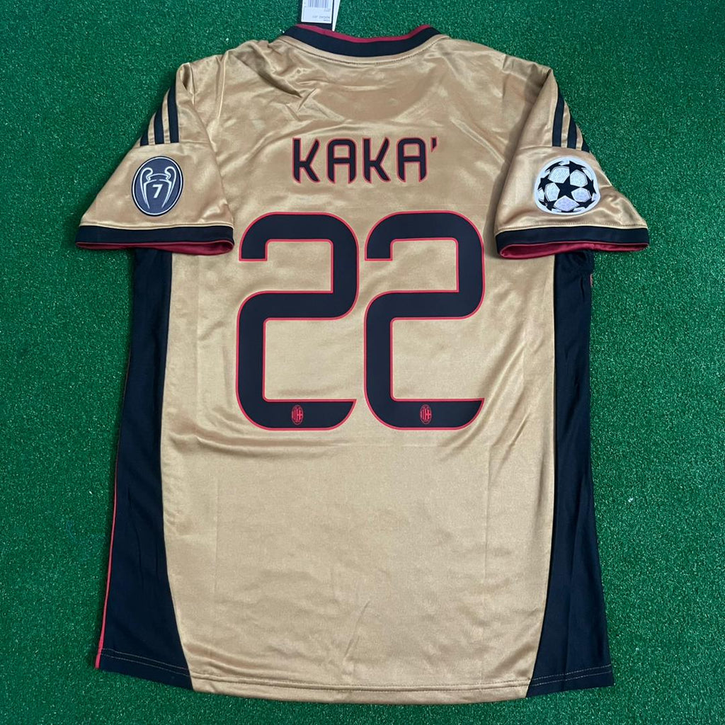 Kaká Leite 22 - AC Milan 2013/2014 Red Black Retro Jersey – 5
