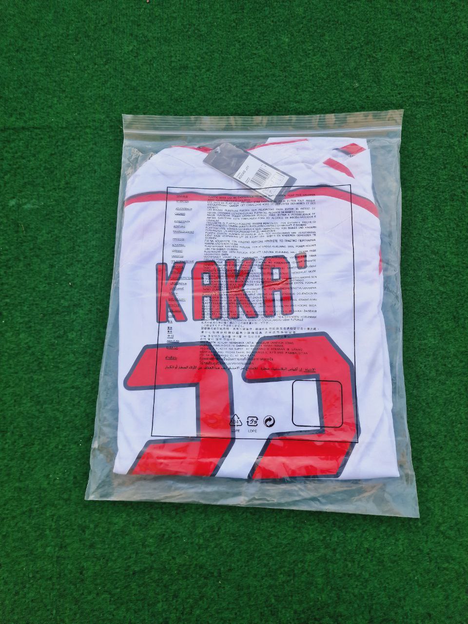 Kaká Leite Milan 2007 Final Athene Champions League Final White Retro Football Jersey – 9
