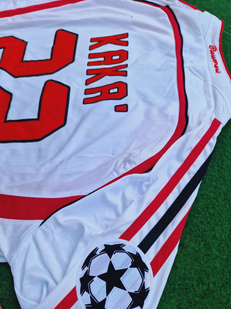 AC Milan 2007 Champions League Final Away White Long Sleeve Retro Jersey – Kaká #22 – 5