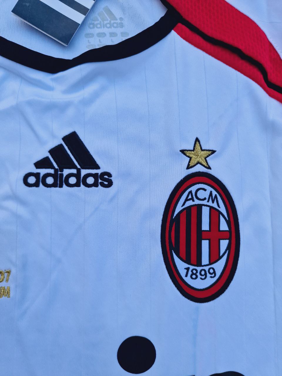 Alessandro Nesta Milan 2007 Final Athene Champions League Final White Retro Football Jersey – 7