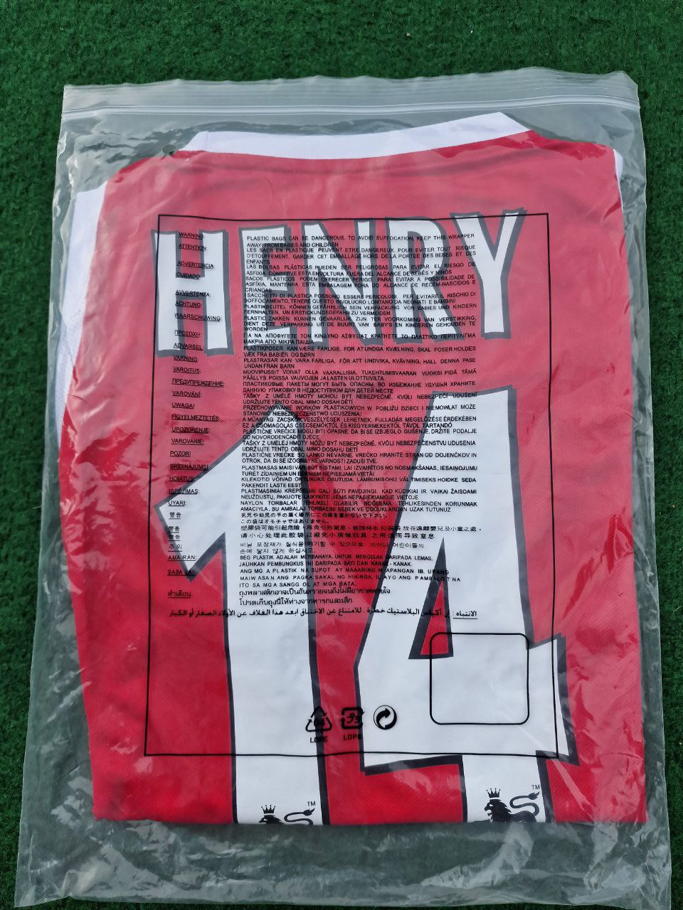 Thierry Henry 14 - Arsenal o2 2002/03 Home Retro Kit Jersey Soccer – 4