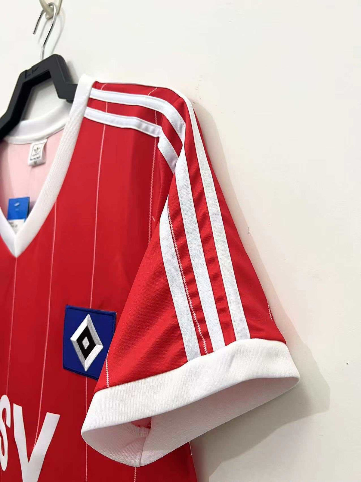 Franz Beckenbauer Hamburger SV HSV Rotes Heimtrikot Retro Fußballtrikot Jersey – Detailed View