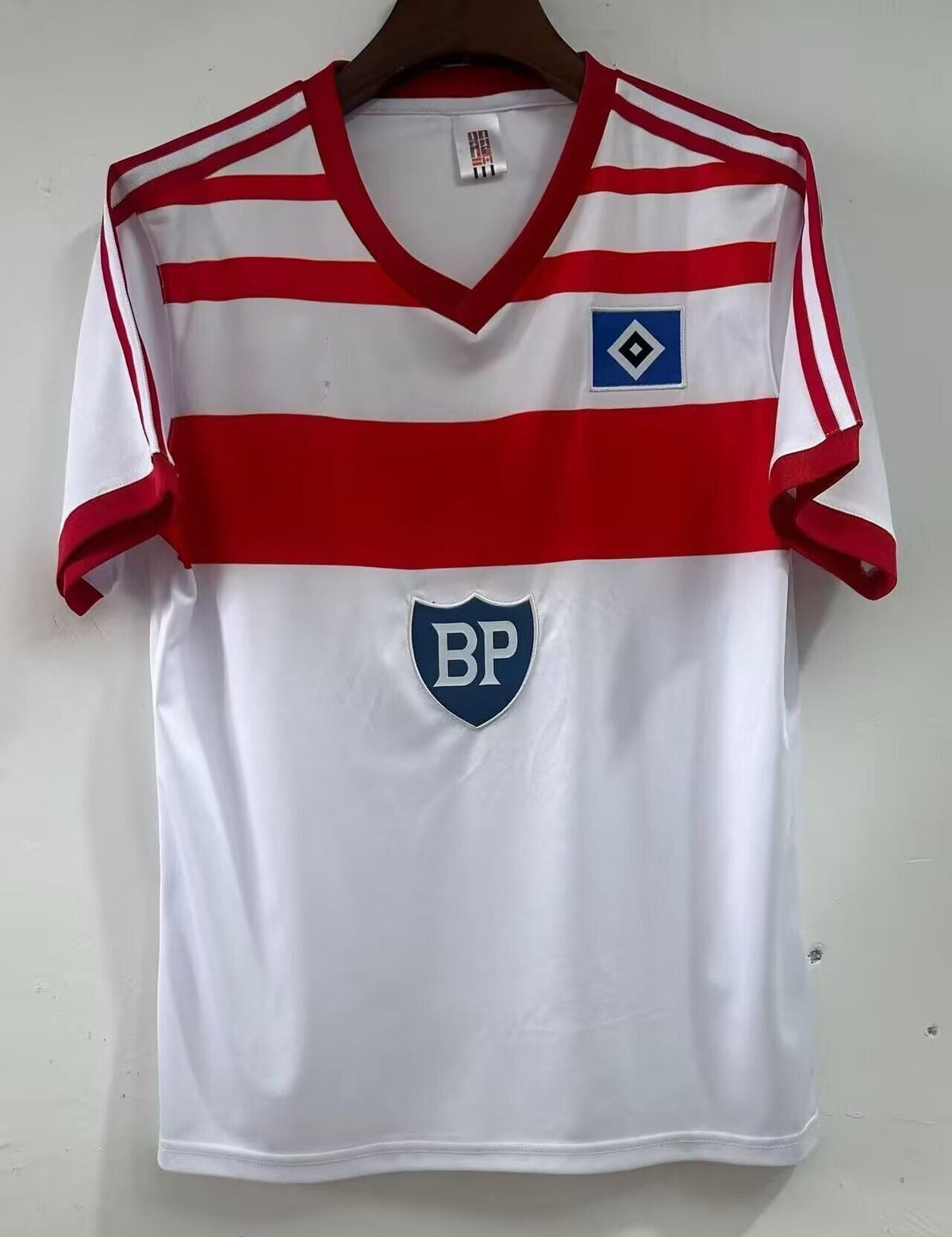 1983 Hamburger SV Retro Heimtrikot Weiß Fußball – 4