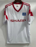 1988 HSV Weißes Heimtrikot Fußball Hamburger Retro Heimtrikot – Back View