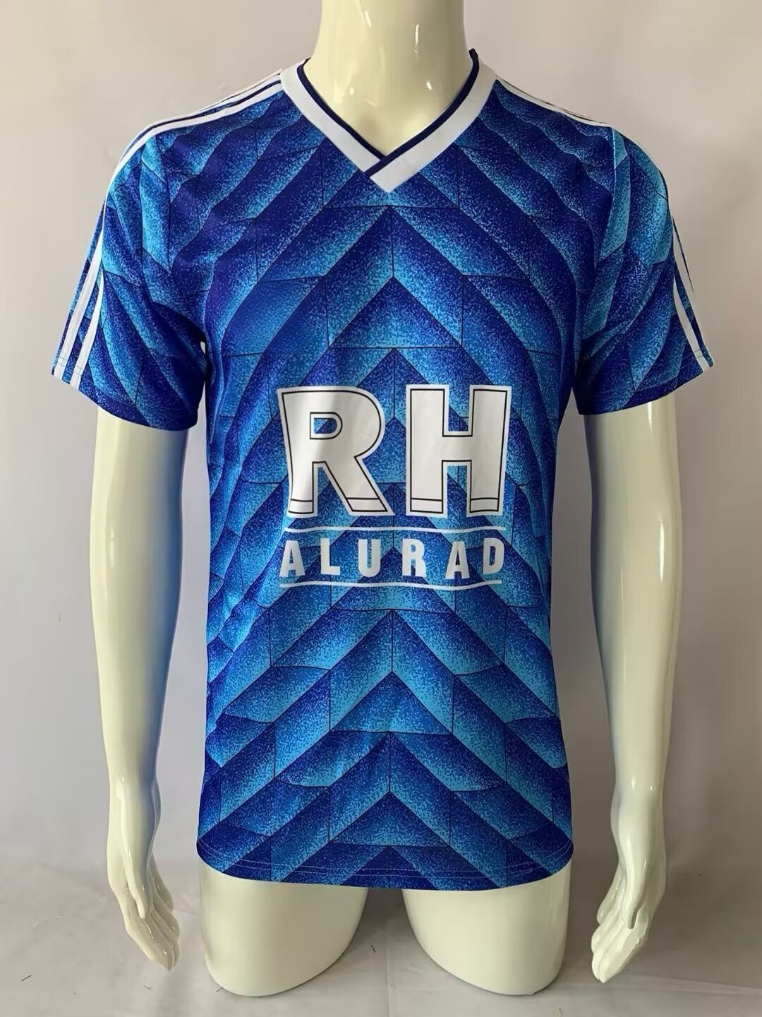 1988/89 FC Schalke 04 Blaues Heim Retro Fussballtrikot Jersey – 4