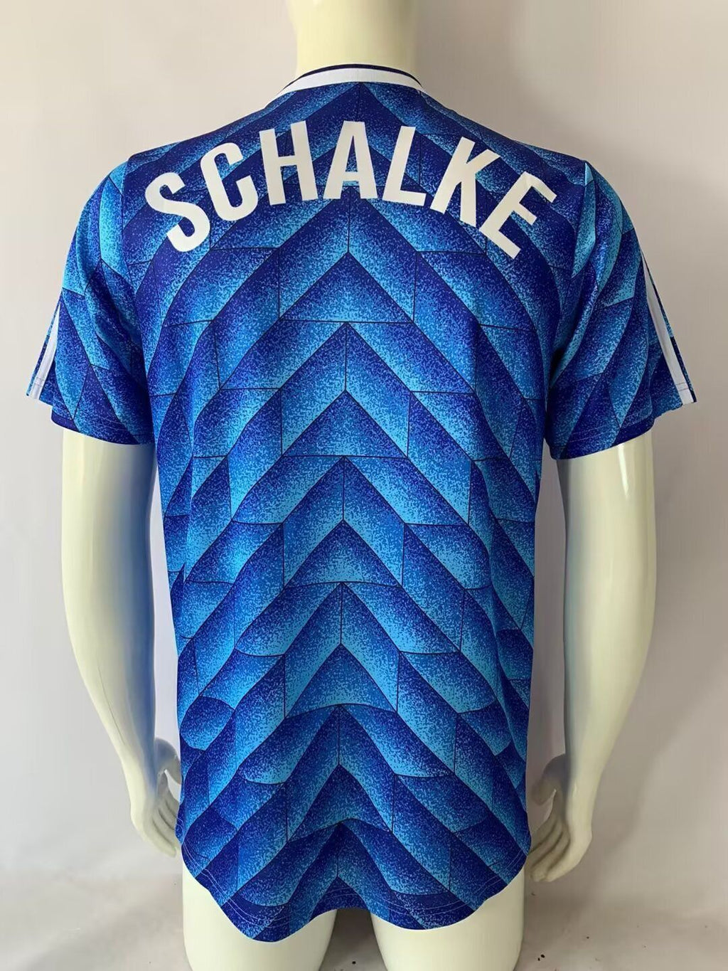 1988/89 FC Schalke 04 Blaues Heim Retro Fussballtrikot Jersey – 5