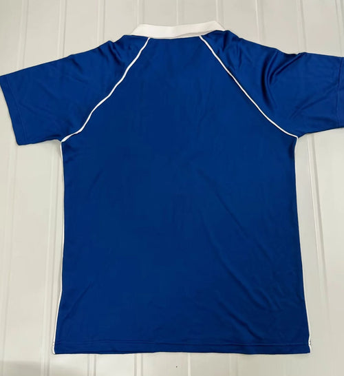 1984/85 FC Schalke 04 Blaues Heimtrikot retro Fußball – Front View