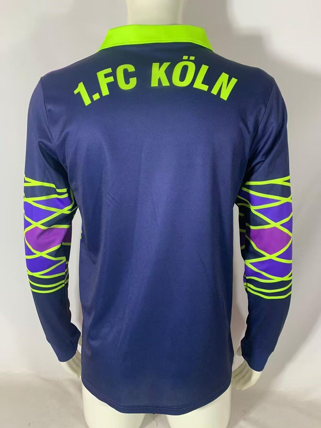 Köln Retro Torwarttrikot 91-92 Langarm Fußball – Front View