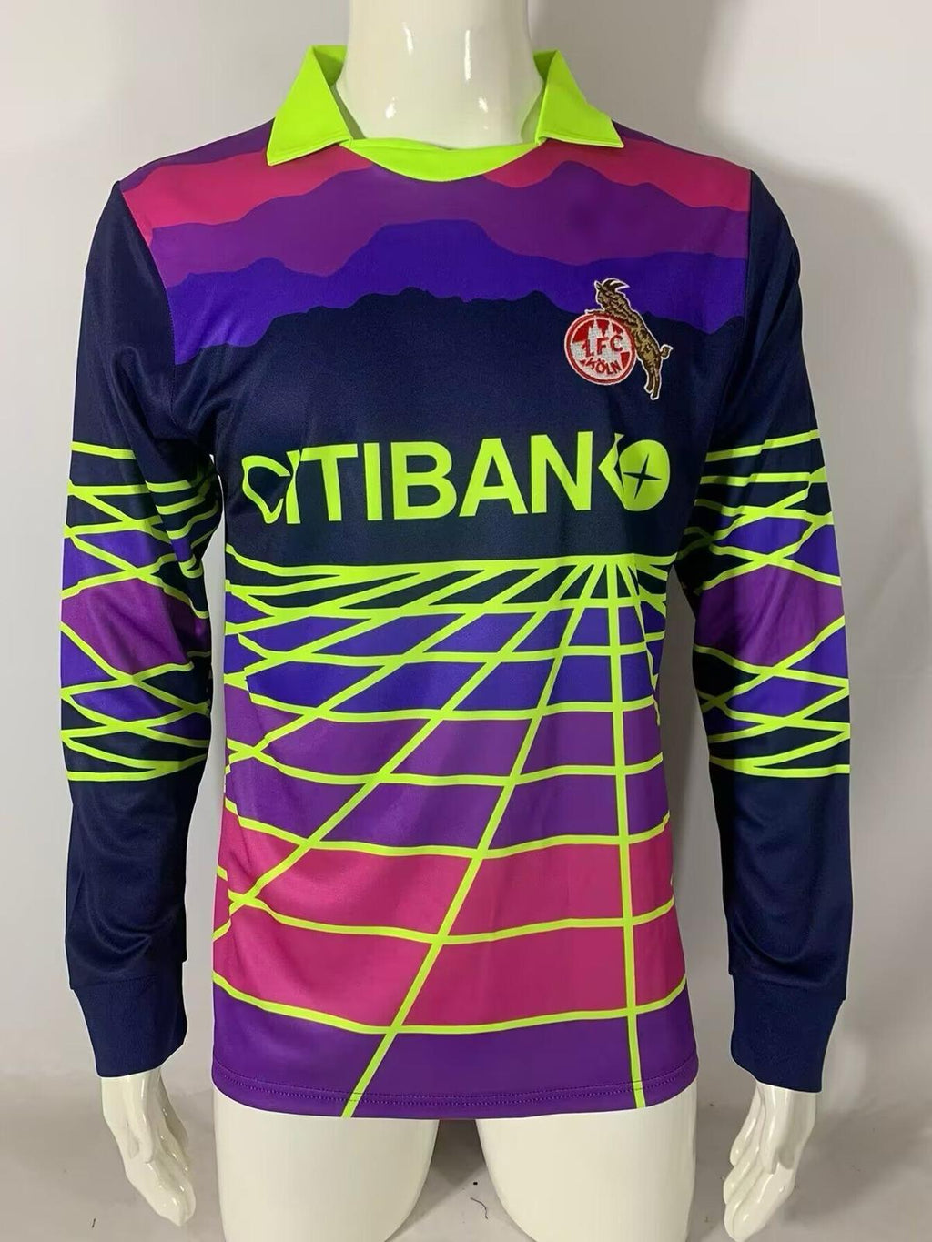 Köln Retro Torwarttrikot 91-92 Langarm Fußball – Back View
